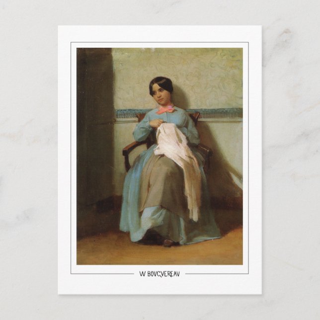 Cartão Postal William-Adolphe Bouguereau #22 - Belas Artes (Frente)