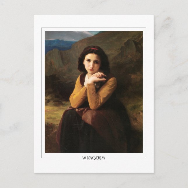 Cartão Postal William-Adolphe Bouguereau #88 - Arte Fina (Frente)