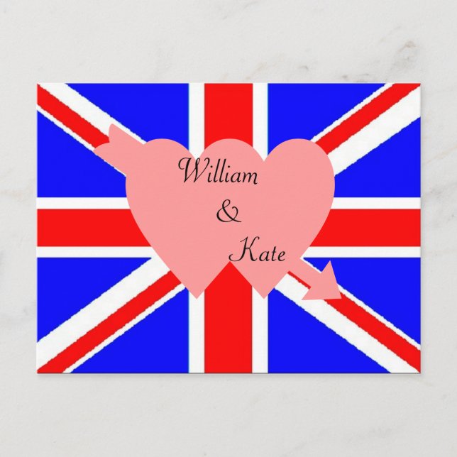 Cartão postal William and Kate Royal Wedding (Frente)
