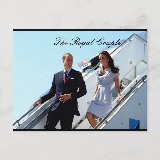 Cartão Postal William and Kate USA (Frente)