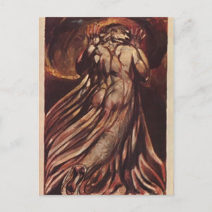 Cartão Postal William Blake-White cabeludo de roupão longo e pál