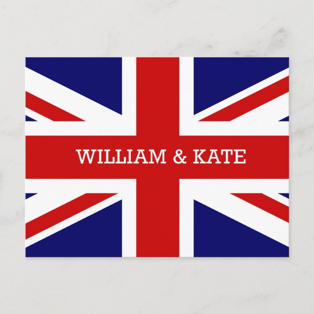 Cartão Postal William & Catherine | O Casamento Real (Frente)