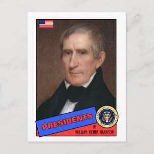 Cartão Postal William Henry Harrison Baseball Card