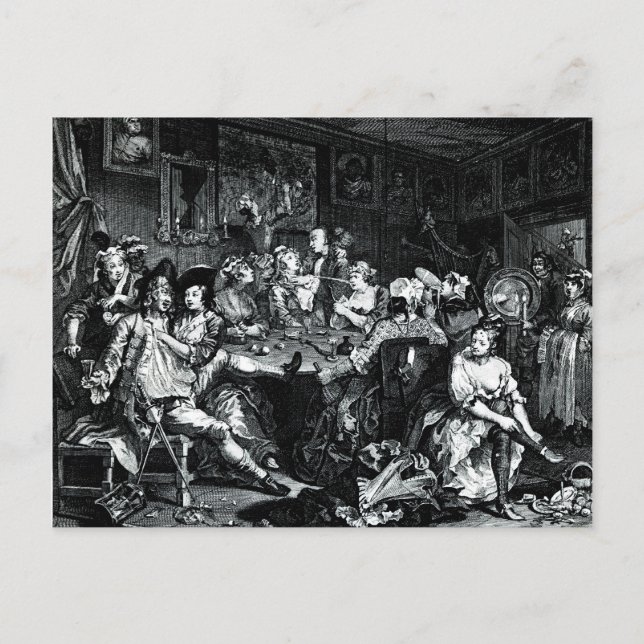 Cartão Postal William Hogarth Art (Frente)