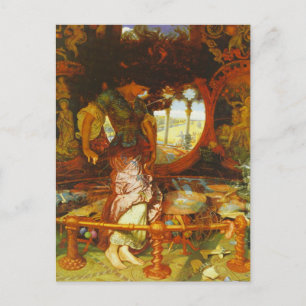 Cartão Postal William Holman Hunt A Dama de Shalott