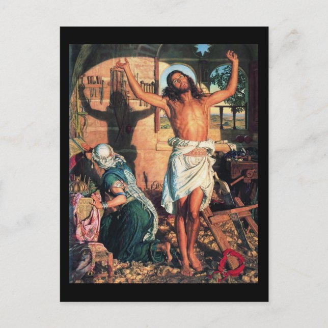 Cartão Postal William Holman Hunt A Sombra da Morte (Frente)