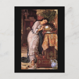 Cartão Postal William Holman Hunt Isabella e o Pote de Basil