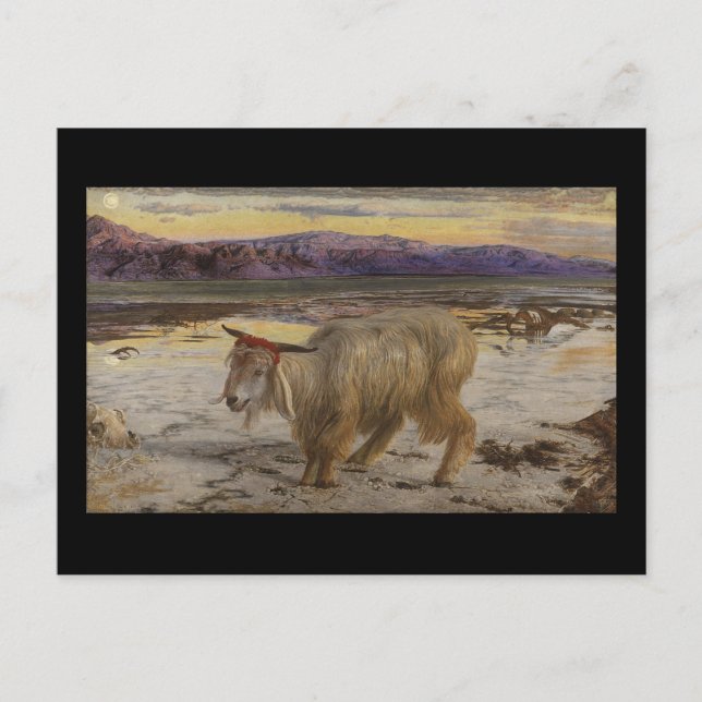 Cartão Postal William Holman Hunt The Scapegoat (Frente)