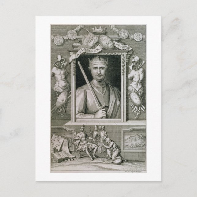 Cartão Postal William I o Conquistador (1027-87) Rei da Inglater (Frente)
