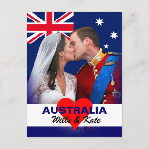 Cartão Postal William & Kate - Cartão-postal da Austrália