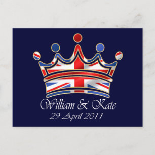 Cartão Postal William & Kate Wedding
