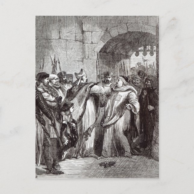 Cartão Postal William Longchamp e Hugh de Pudsey (Frente)