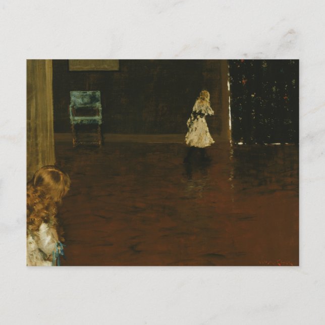 Cartão Postal William Merritt Chase - Esconda-se e procure (Frente)