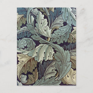 Cartão Postal William Morris Acanthus Wallpaper Folhas