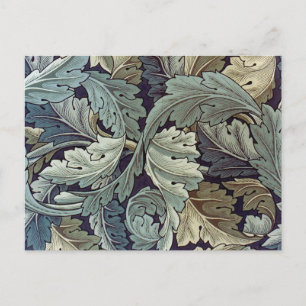 Cartão Postal William Morris Acanthus Wallpaper Folhas