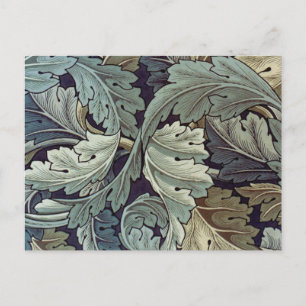 Cartão Postal William Morris Acanthus Wallpaper Folhas