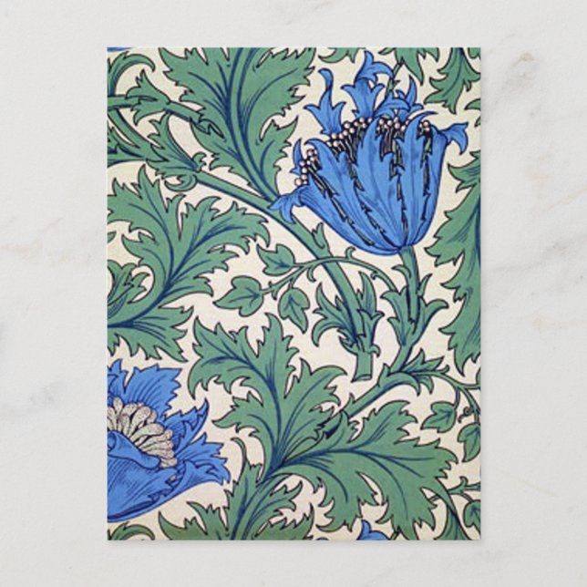 Cartão Postal William Morris "Anemone" (Frente)