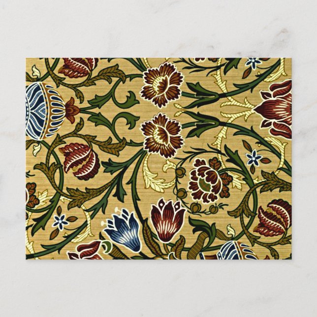 Cartão Postal William Morris - Brocade (Frente)