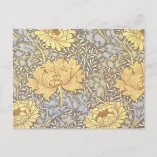 Cartão Postal William Morris Chrysanthemum Mãe Flowers