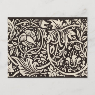 Cartão Postal William Morris Daffodil Floral Pattern Vintage