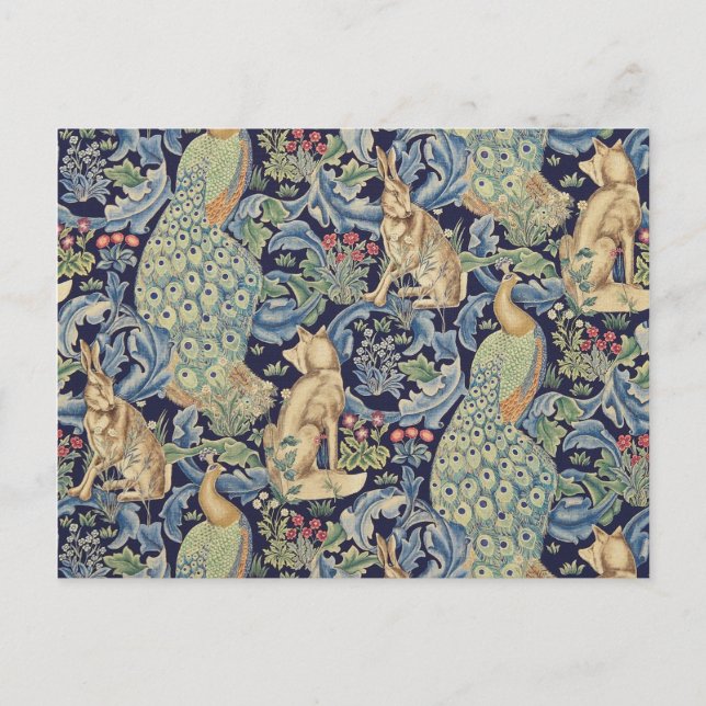 Cartão Postal William Morris Forest Rabbit (Frente)