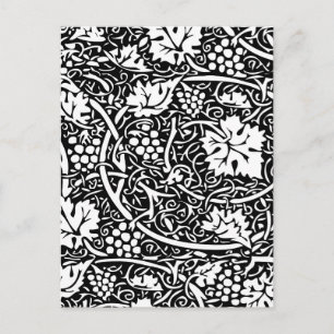 Cartão Postal William Morris Grape Pattern Wallpaper