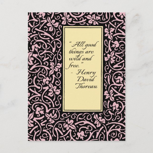 Cartão Postal William Morris Grapevine Vine Leaf Patterno (Frente)