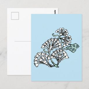 Cartão Postal William Morris Jasmine e deixa o padrão