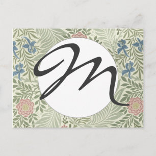 Cartão Postal William Morris Larkspur Floral Wallpaper