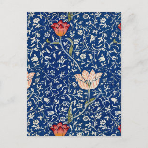 Cartão Postal William Morris Medway Blue Floral