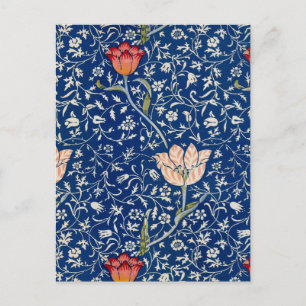 Cartão Postal William Morris Medway Blue Floral