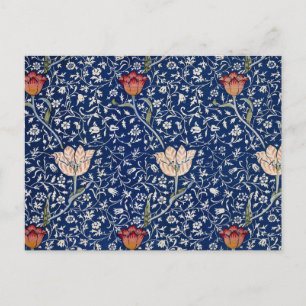Cartão Postal William Morris Medway Blue Floral