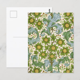 Cartão Postal William Morris' Orchard Pattern Art Nouveau