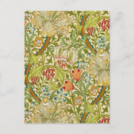 Cartão Postal William Morris Ouro Lily Vintage Pré-Raphaelite