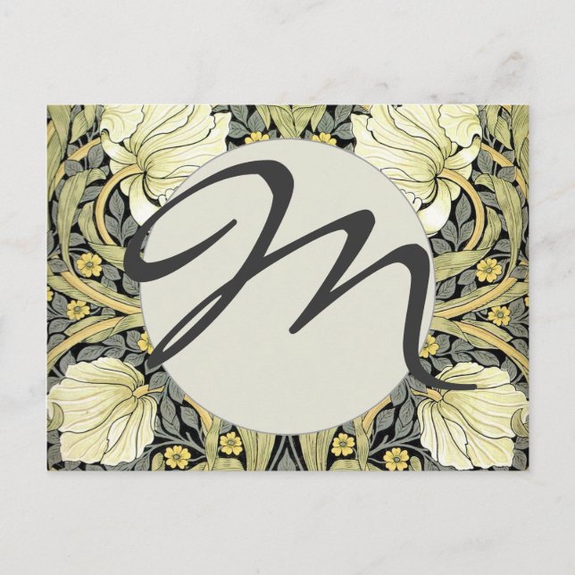 Cartão Postal William Morris Pimpernel Floral Wallpaper (Frente)