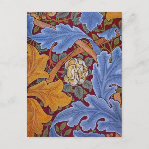 Cartão Postal William Morris Rua James Vintage Floral Design