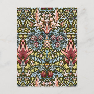 Cartão Postal William Morris Snakeshead Padrão Floral