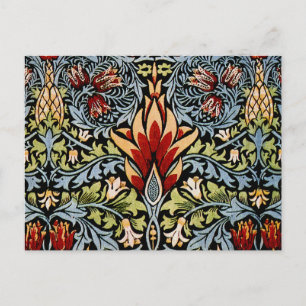 Cartão Postal William Morris Snakeshead Padrão Floral