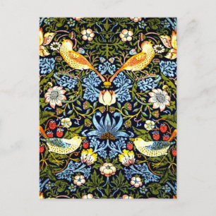 Cartão Postal William Morris, Strawberry Thief,