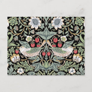 Cartão Postal William Morris Strawberry Thief I Black Birds