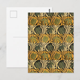 Cartão Postal William Morris Tulips & Lily Carpet Rug Classic