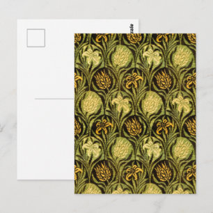 Cartão Postal William Morris Tulips & Lily Carpet Rug Classic