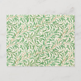 Cartão Postal William Morris. Willow Bough. Vintage greenery