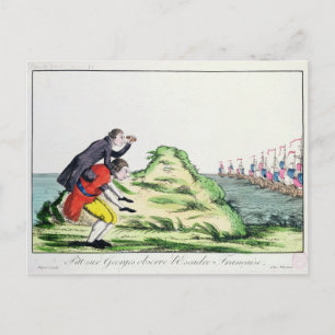 Cartão Postal William Pitt Observando o Esquadrão Francês