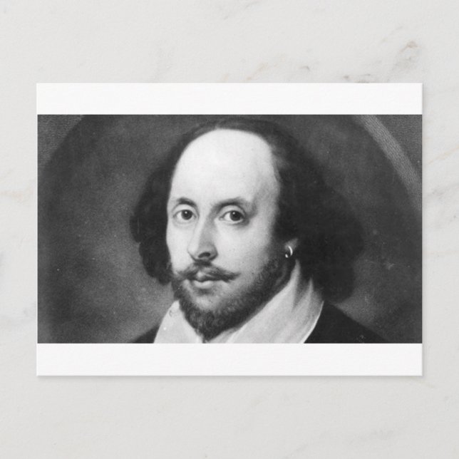 Cartão Postal William Shakespeare (Frente)