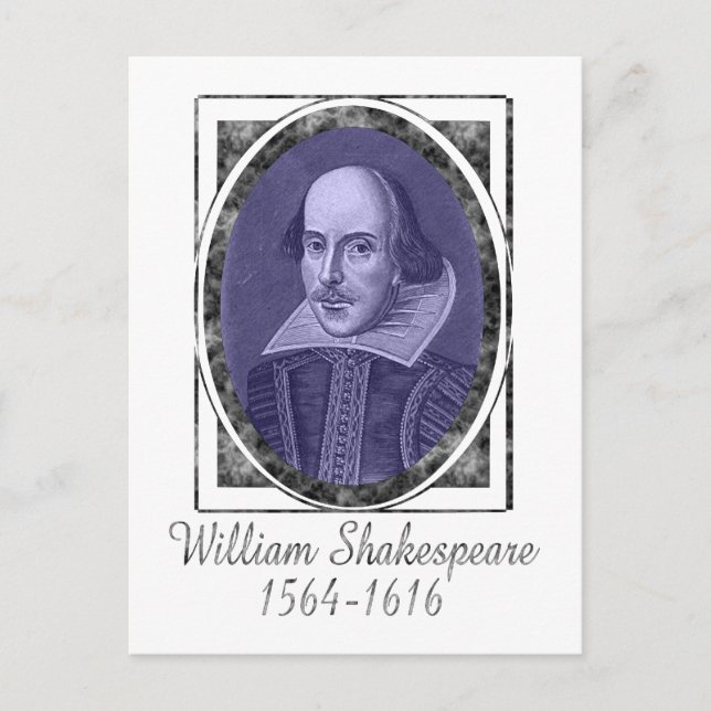 Cartão Postal William Shakespeare (Frente)