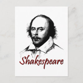 Cartão Postal William Shakespeare Etching