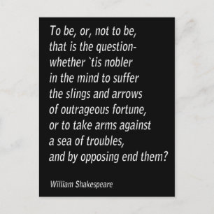 Cartão Postal William Shakespeare "Hamlet"