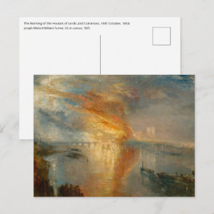 Cartão Postal William Turner - A Queima do Parlamento