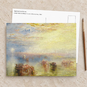 Cartão Postal William Turner - Aproximação a Veneza